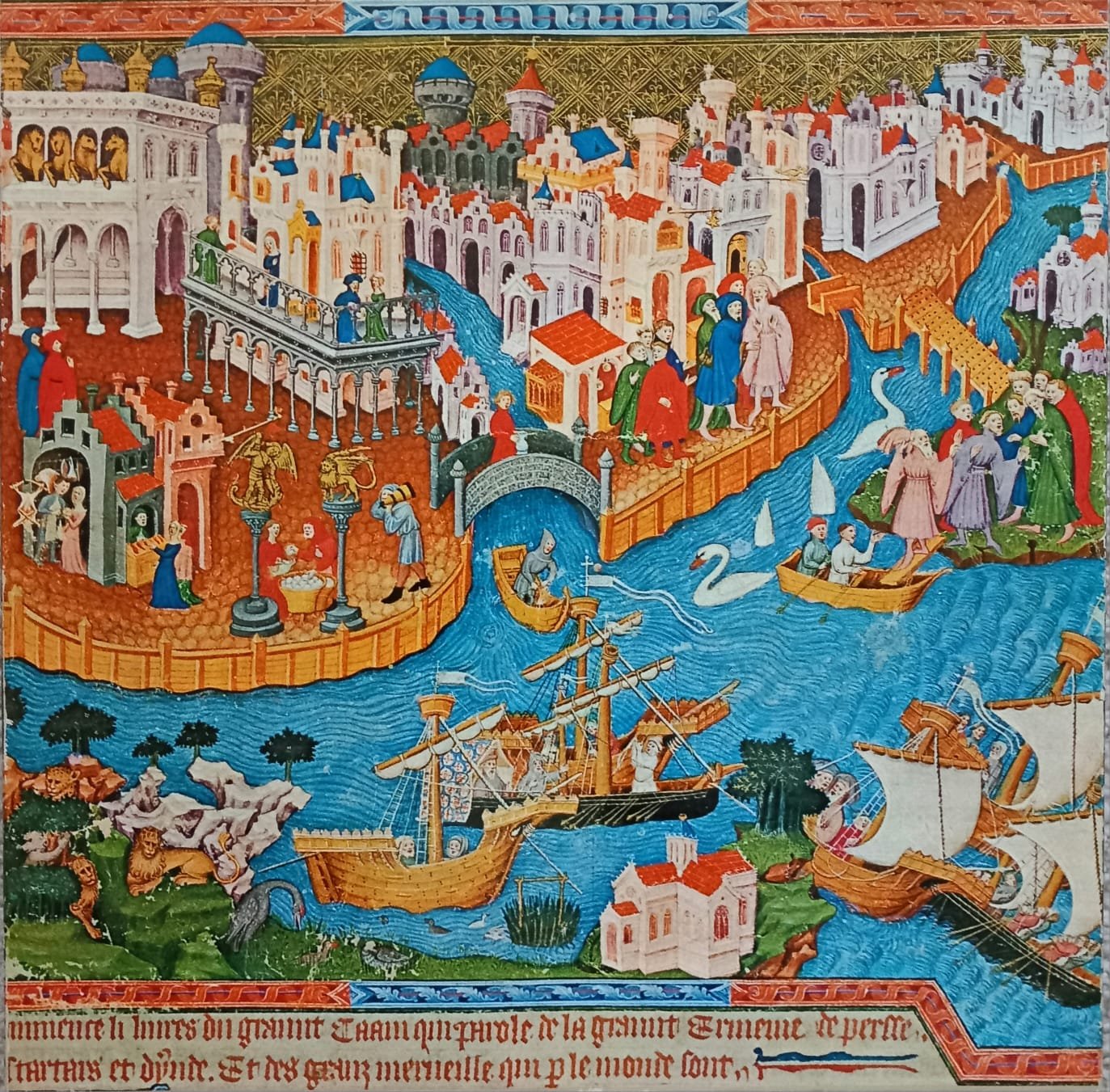 Marco Polo Departing from Venice